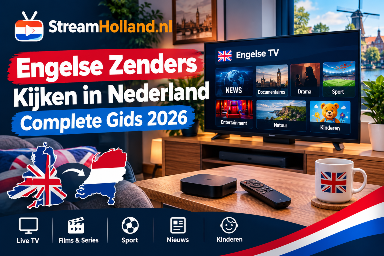 engelse zenders kijken